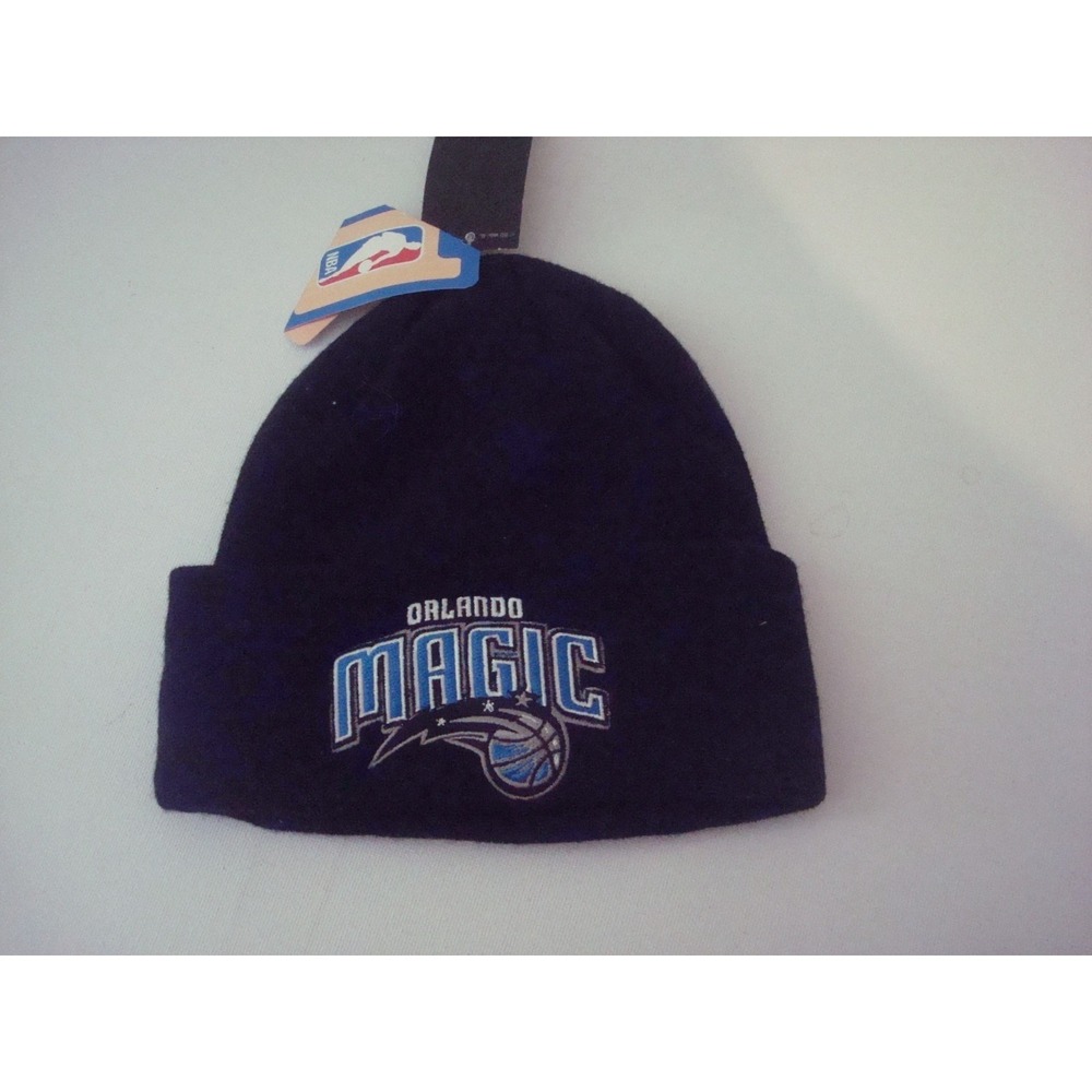 ORLANDO MAGIC BEANIE KNIT TOBOGGAN HAT CAP VINTAGE DEADSTOCK x2